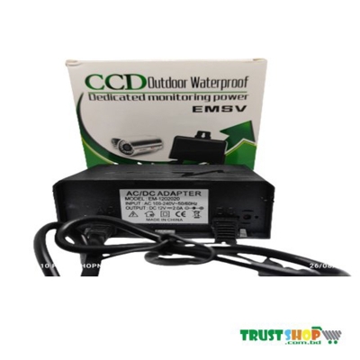 Picture of CCTV Camera Power Supply Double Circuit Adapter-CCTV Camera Power Su