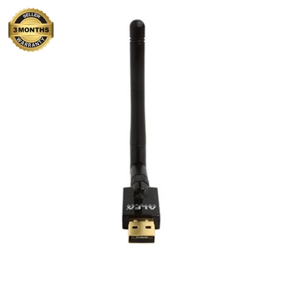 Picture of AUFA W114 WiFi adapter, a device that allows computers to connect to wireless networks-Black