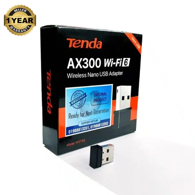 Picture of Abiha Technology.  Wi-Fi 6 Wireless Nano USB Adapter. It allows devices to connect to a Wi-Fi network-Black