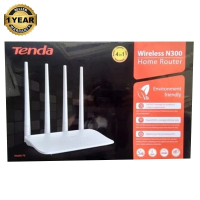 Picture of Abiha F6 Wireless N300 Home Router, designed for small to medium-sized homes.-White