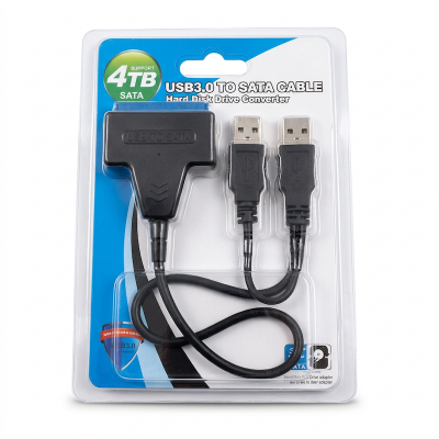 Picture of USB 3.0 to SATA Converter Support Laptop And Destop HDD And SSD ^^^BLACK^^-Black