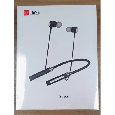 Picture of UiiSii R03 Wireless Bluetooth Neckband Headphone, a product designed for a hands-free and convenient audio experience.-Black