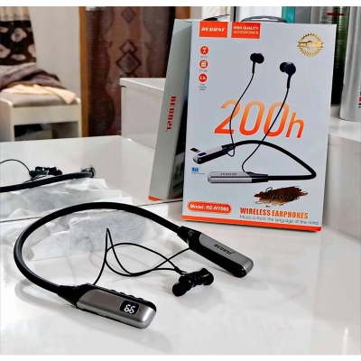 Picture of Regrsi Y-03 Wireless Earphones a type of wireless earphone designed for sports and general use. -Black