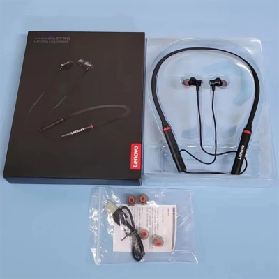 Picture of L-e-n-o-v-o HE05X Wireless Bluetooth Neckband Earphone. -Black