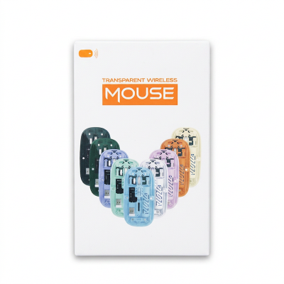 Picture of Abiha transparent wireless computer mice,-Multicolor