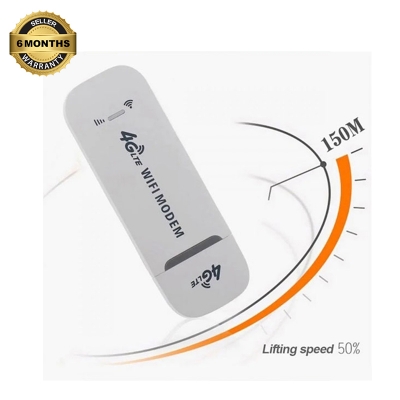 Picture of 3-in-1 LTE 4G USB Modem with a Wi-Fi Hotspot feature. It can function as a 4G modem, a USB Wi-Fi router, and a Wi-Fi hotspot. -White
