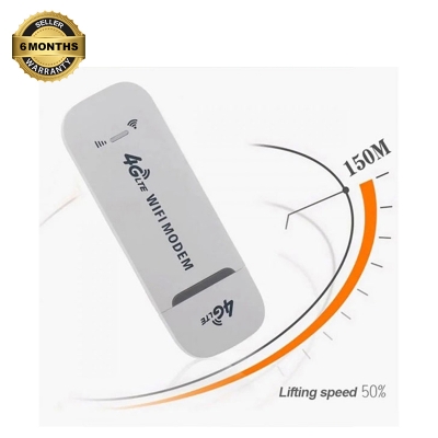 Picture of 3-in-1 LTE 4G USB Modem with a Wi-Fi Hotspot feature. It can function as a 4G modem, a USB Wi-Fi router, and a Wi-Fi hotspot. -White