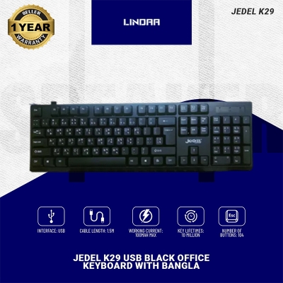 Picture of Jedel K29 USB keyboard-Black