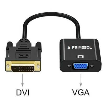 Picture of Abiha DVI-D (24+1) Male to VGA Active Female Converter Black-Black
