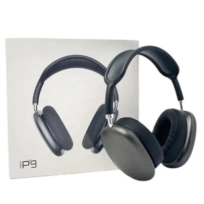 Picture of P9 Headphone Bluetooth Noise Cancelling Wireless Headphone-Black