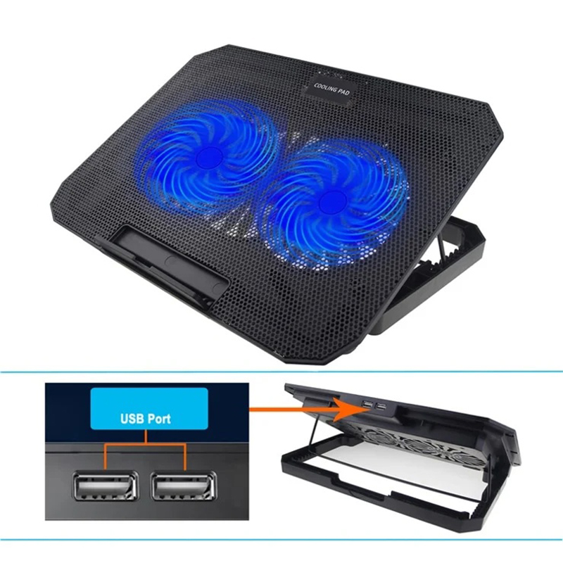 Picture of The N11 Gaming Cooler Pad is designed to prevent laptops from overheating-Black-120mm