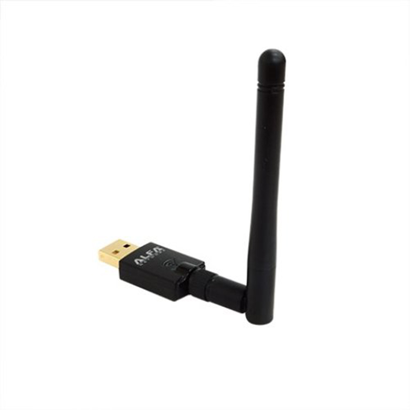 Picture of AUFA W114 WiFi adapter, a device that allows computers to connect to wireless networks-Black