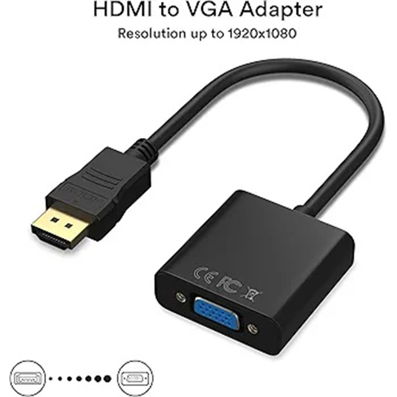 Picture of 2ps Hdmi to vga convater  Full hd 1080-Black