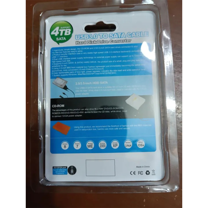 Picture of USB 3.0 to SATA Converter Support Laptop And Destop HDD And SSD ^^^BLACK^^-Black