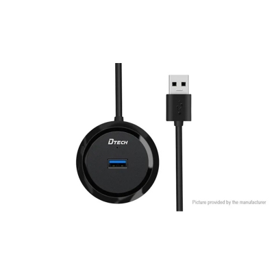 Picture of DTECH 4-Port USB 3.0 Hub with Long Cable-Black