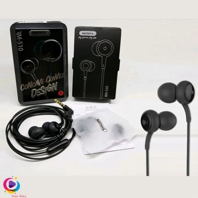 Picture of Remax RM-510 earphones.-Black