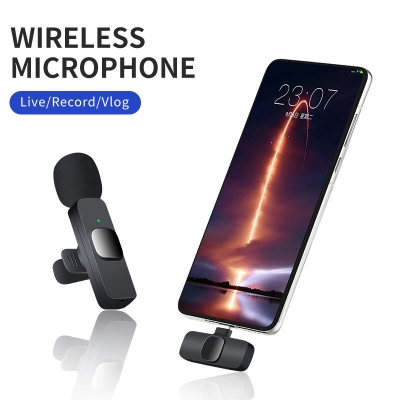 Picture of K8 Wireless Microphone, a professional-grade microphone designed for various audio recording and streaming purposes-Multicolor
