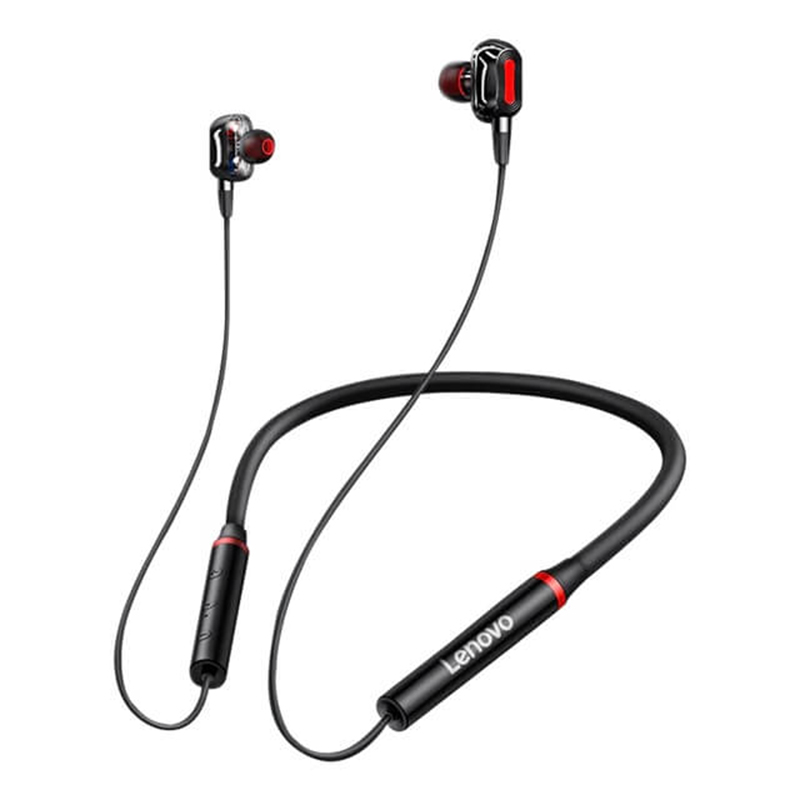 Picture of L-e-n-o-v-o HE05X Wireless Bluetooth Neckband Earphone. -Black