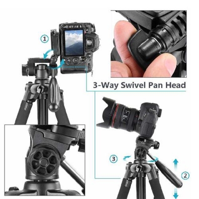 Picture of  2-in-1 Multi-Function Tripod. -Black