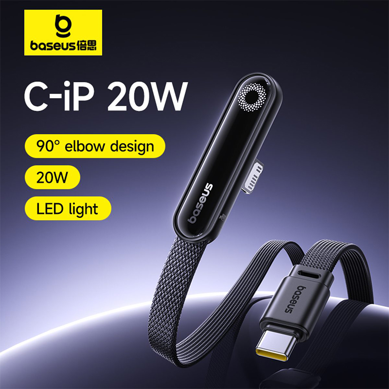Picture of Baseus MVP III Fast Charging Cable USB-C to iP, designed for mobile gaming. -Black