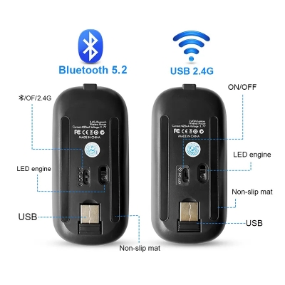 Picture of ultra-thin wireless mouse. -Multicolor