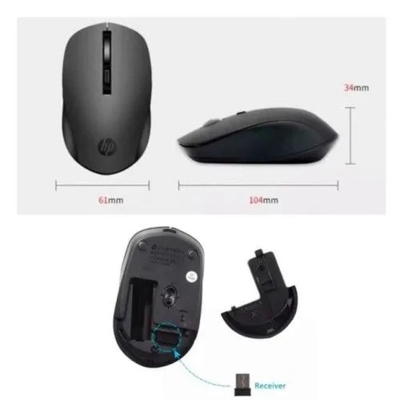Picture of Hp Wireless Mouse S9000 For Desktop & Laptop - Reliable Mouse For Smooth Navigation - Enhance Your Computing Experience-Black