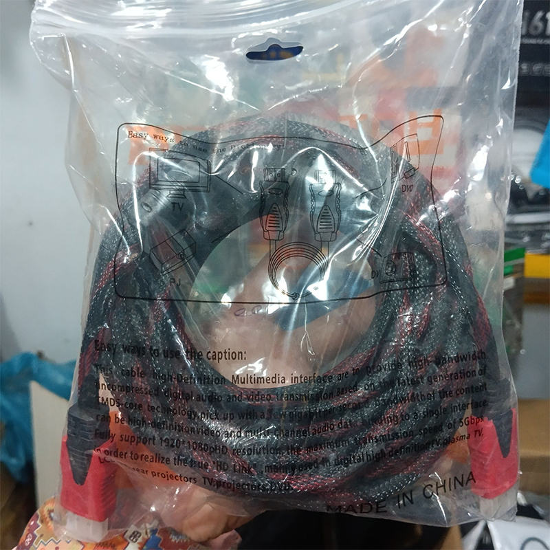 Picture of 10-meter HDMI cable, used for transmitting high-definition audio and video signals between devices. -hhd