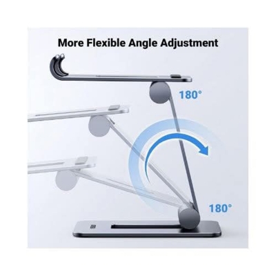 Picture of Abiha LP678 Foldable Multi-Angle Phone Stand (also known as  LP678 Phone/Tablet Stand or Ugreen Foldable Multi-angle Smartphone Mount 80708). -Silver
