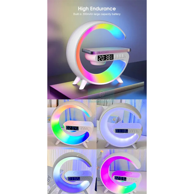 Picture of G63 Smart Light Sound Machine. This device combines several functionalities in one unit, making it a versatile addition to a bedroom or office. -Multicolor