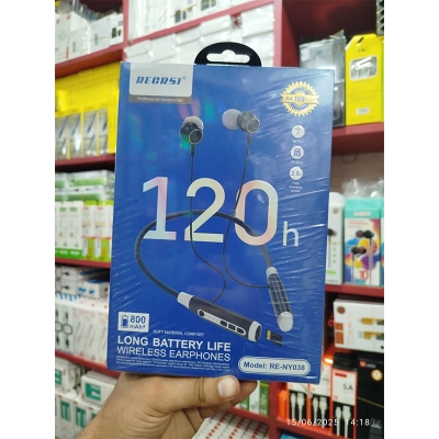 Picture of Regrsi NY-038 Neckband, a model of long battery life wireless earphones.-Multicolor