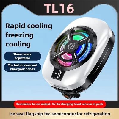 Picture of TL16 Mobile Phone Cooler, a device designed to cool mobile phones, especially during intensive use like gaming. -Multicolor