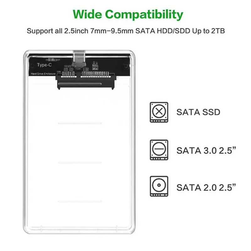 Picture of USB-C to Micro-B cable, typically used to connect external hard drives (HDDs/SSDs) or other devices with a Micro-B port to a computer with a USB-C port.