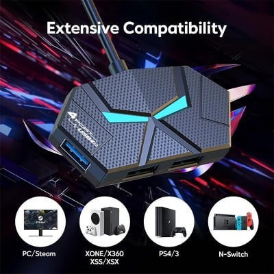 Picture of Gaming 7 Color LED USB 3. 0 USB HUB  from the brand HYPER-Multicolor