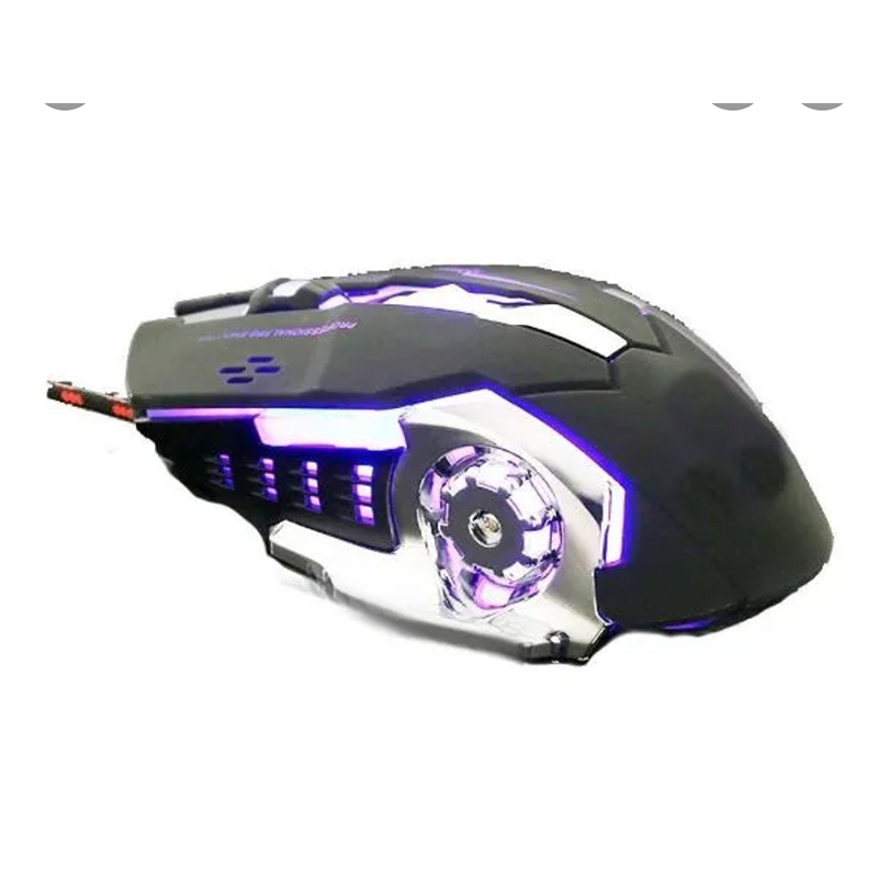 Picture of GOLD Gaming Mouse Mause T9 DPI Adjustable Computer Optical LED Game Mice Wired USB Games Cable Silent Mouse for Professional Gamer-Multicolor