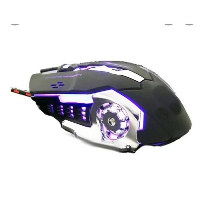 Picture of GOLD Gaming Mouse Mause T9 DPI Adjustable Computer Optical LED Game Mice Wired USB Games Cable Silent Mouse for Professional Gamer-Multicolor