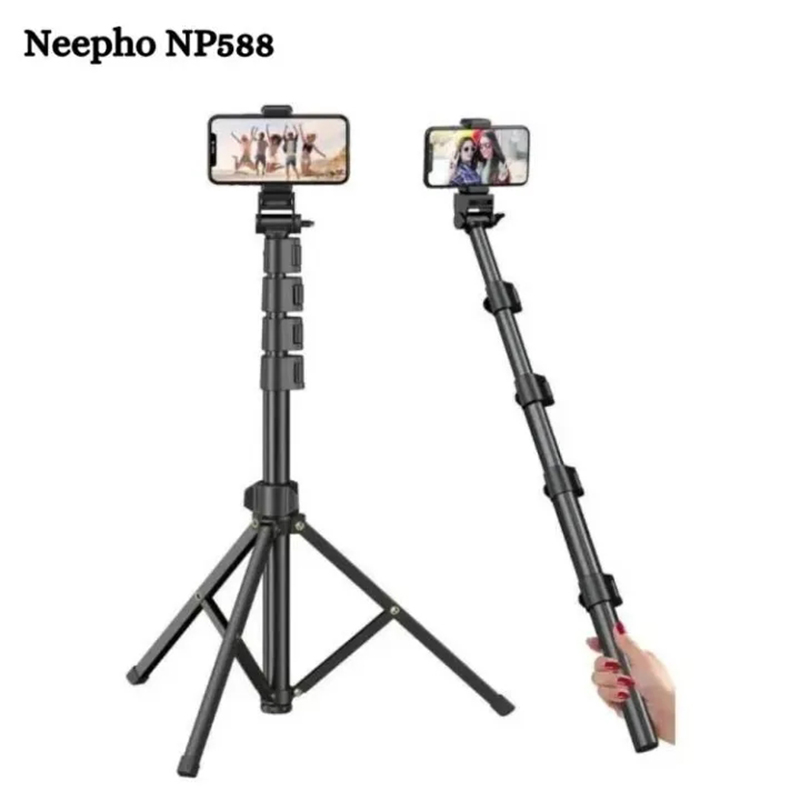 Picture of NP-588 2-in-1 selfie stick and tripod. -Black