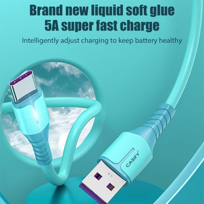 Picture of CASIFY CM01 Micro USB 2.4 Fast Charging Cable - 1M Support 5A-Purple