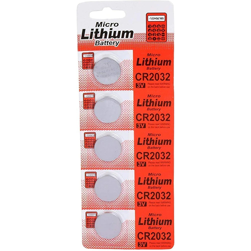 Picture of Pack of 5ps CR2032 Coin Battery 3v Computer Motherboard CMOS Battery Cell Camera Battery Charger-Silver