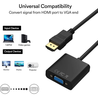 Picture of 2ps Hdmi to vga convater  Full hd 1080-Black