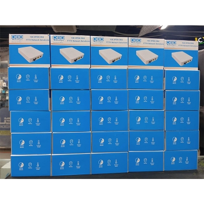 Picture of DBC - E PON ONU (Optical Network Unit) with Voice | GPON + EPON | Fiber ONU | Auto Configuration & Detecting | 1GE ethernet Interface+1POT (Model NO.-XPON1GEV)-Multicolor