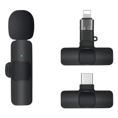 Picture of K8 Wireless Microphone, a professional-grade microphone designed for various audio recording and streaming purposes-Multicolor