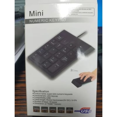 Picture of Mini Numeric Keypad, specifically a 2.4GHz wireless version-Black