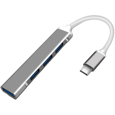 Picture of USB-C hub with multiple USB ports-Silver
