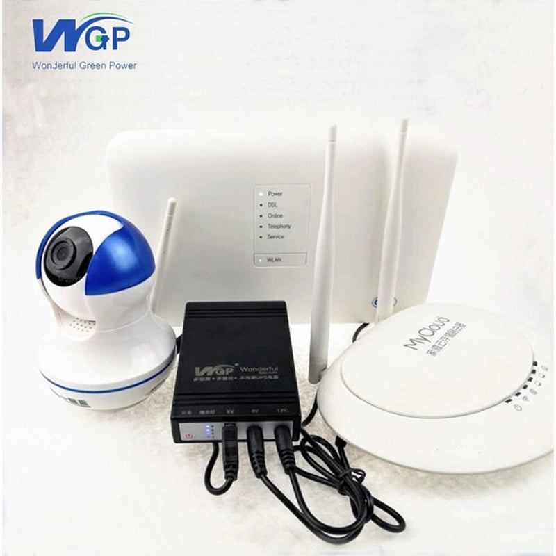 Picture of WGP Mini DC UPS for WiFi Router & Onu 10800-Black