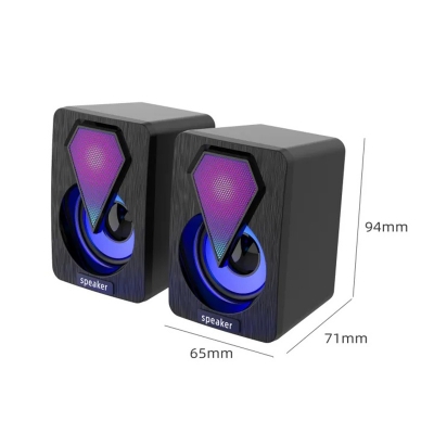 Picture of RGB desktop laptop, mobile phone, USB mini audio, office home subwoofer, video speaker