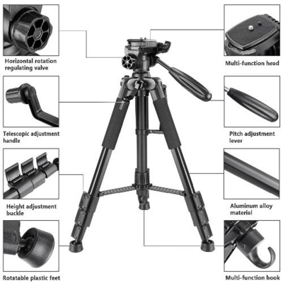 Picture of  2-in-1 Multi-Function Tripod. -Black