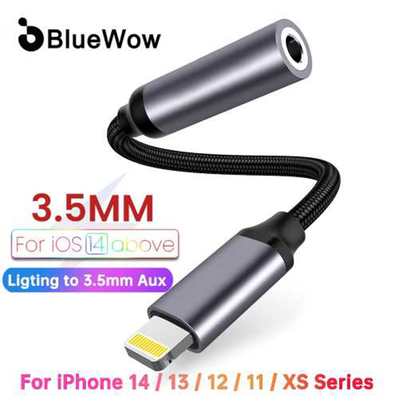 Picture of Perfect G1 iPhone Lightning to 3.5mm Headphones Adapter for iPhone Lightning to 3.5mm Audio Jack Adapter Dongle Cable - Only Music-Aqua