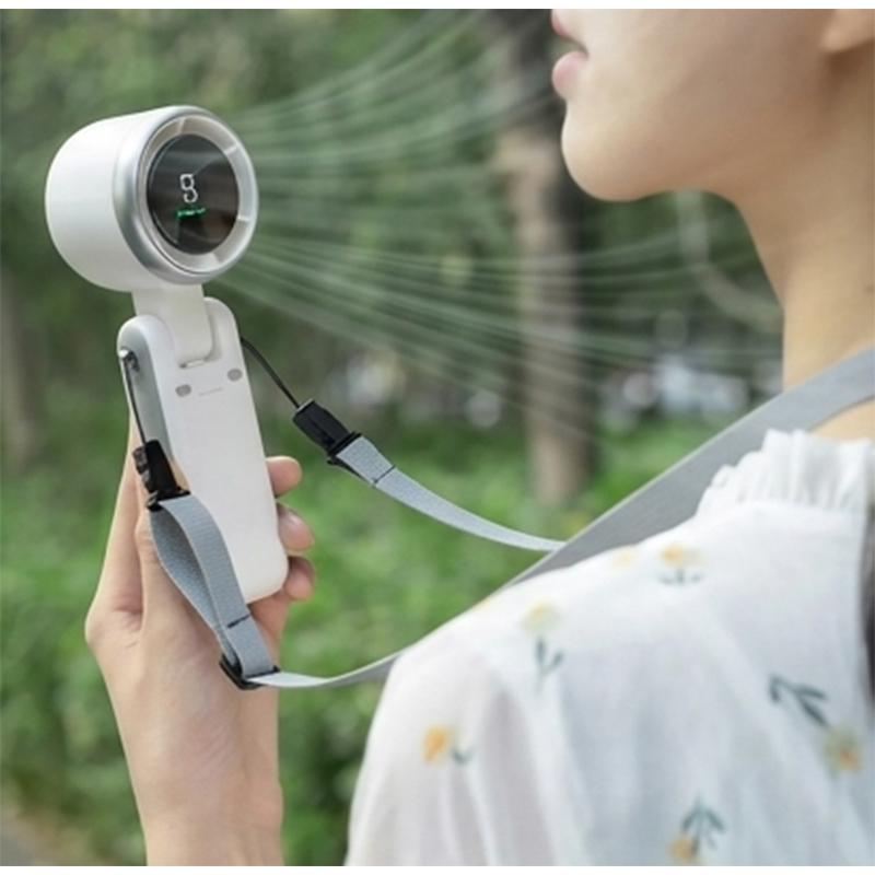 Picture of Popular Mini High-Speed Handheld Turbo Fan with Smart Digital Display