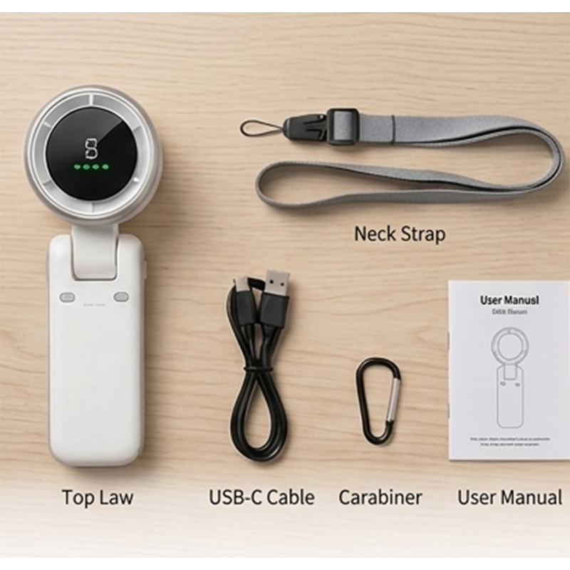 Picture of Popular Mini High-Speed Handheld Turbo Fan with Smart Digital Display