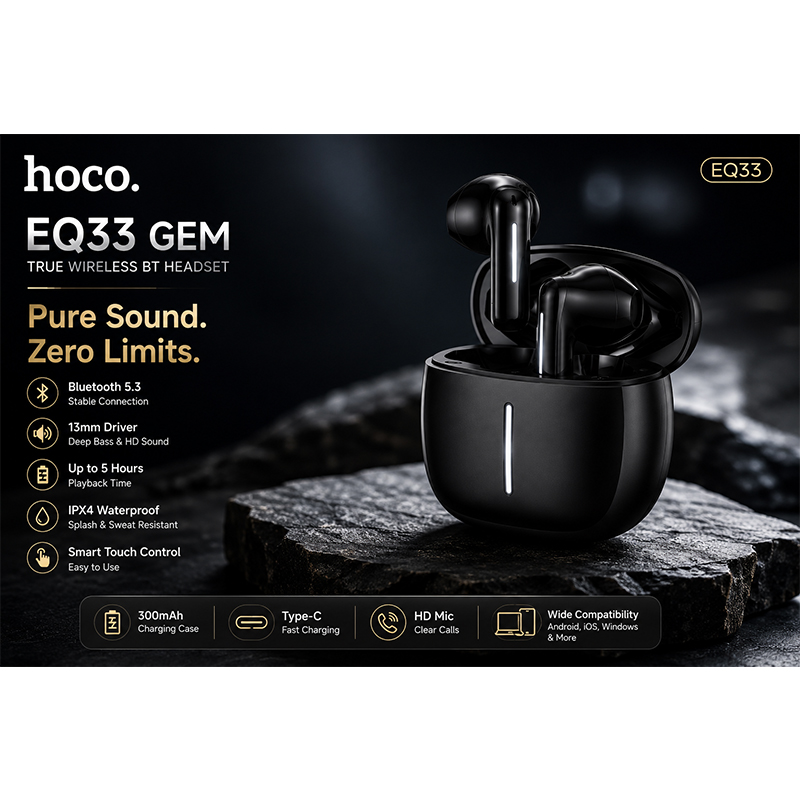 Picture of Hoco EQ33 Gem True Wireless Bluetooth Earbuds